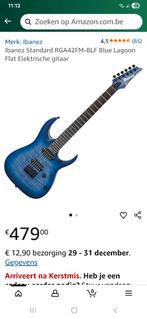 Top Gitaar Ibanez RGA42FM Blue Lagoon, Muziek en Instrumenten, Snaarinstrumenten | Gitaren | Elektrisch, Ophalen, Fender, Nieuw