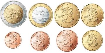 Set Euromunten Finland 1999-2000 beschikbaar voor biedingen