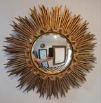 Magnifique modèle miroir soleil 44cm en bois 1960, Ophalen