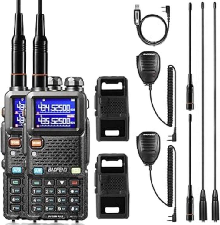 BAOFENG UV 5RM Plus 10W Amateur Radio GRATIS LEVERING, Telecommunicatie, Portofoons en Walkie-talkies, Nieuw, Portofoon of Walkie-talkie