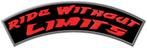 Biker banner patch rocker XL Ride Without Limits, Motoren, Ophalen of Verzenden, Nieuw zonder kaartje, Dames, Overige typen