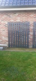 Tuinpoort Grijs + poortje, Ophalen, 150 tot 200 cm, Nieuw, Aluminium