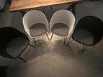 4 stoelen zwart/wit, Huis en Inrichting, Stoelen, Ophalen, Zo goed als nieuw
