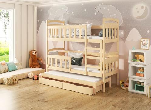 Stapelbed GABI 160x75 | 180x75 | Matrassen 200x90 inbegrepen, Enfants & Bébés, Chambre d'enfant | Lits superposés & Lits mezzanines