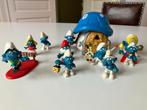 Schleich Smurfenhuis met 10 Smurfenfiguren , Verzamelen, Ophalen, Gebruikt