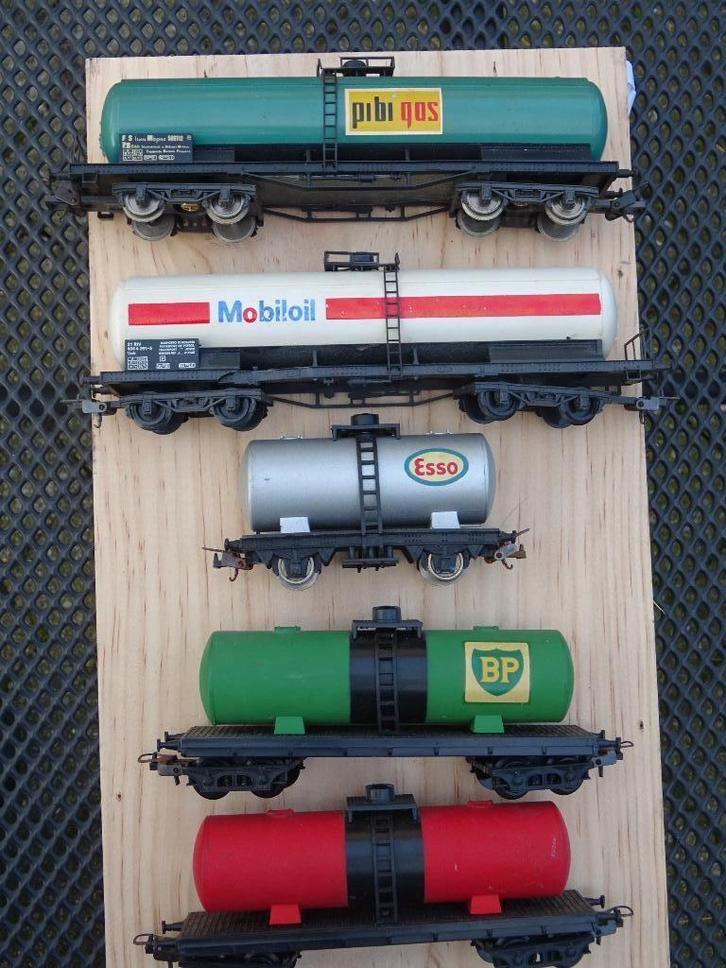 Lot de wagons-citernes - Lima - HO, Hobby & Loisirs créatifs, Trains miniatures | HO, Utilisé, Wagon, Lima, Enlèvement ou Envoi