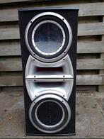 Rockford fosgate p1 dubbele 10inch met originele kist, Ophalen, Zo goed als nieuw