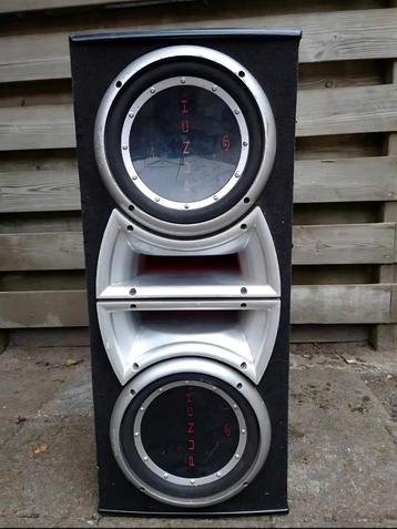 Rockford fosgate p1 dubbele 10inch met originele kist  beschikbaar voor biedingen