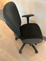 Verstelbare bureaustoel, Enlèvement, Utilisé, Noir, Chaise de bureau