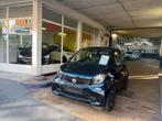 Smart fort four 1.0i 61 pk 2016 airco carbondak, Auto's, Smart, Achterwielaandrijving, Zwart, Leder, 1000 cc