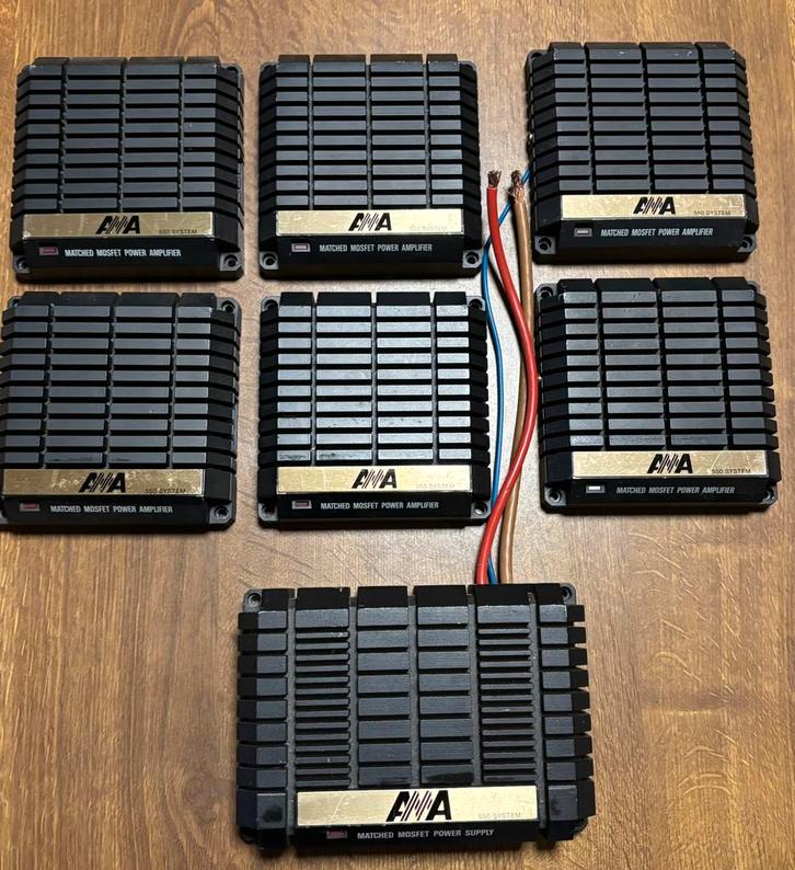 AMA 550 Mosfet Monoblock systeem met Power Supply, Auto diversen, Autospeakers, Gebruikt, Ophalen