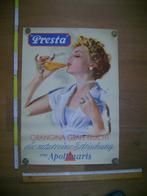 reclame affiche PRESTA limonade, Ophalen of Verzenden, Zo goed als nieuw, Reclamebord