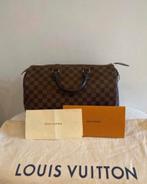 Sac a main Louis Vuitton Speedy 35 en toile, Ophalen of Verzenden, Zo goed als nieuw, Rood, Handtas