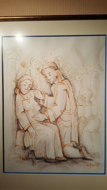 Aquarel gesigneerd 'Wilfried', gedateerd 1988 beschikbaar voor biedingen