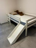 Halfhoogslaper met glijbaan, matras (nieuw) & kleerkast, Ophalen, Zo goed als nieuw, Halfhoogslaper