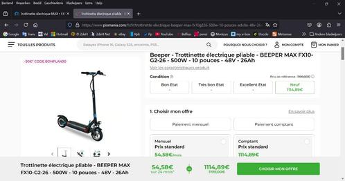 E-step Beeper Max in perfecte staat te koop., Fietsen en Brommers, Steps, Gebruikt, Elektrische step (E-scooter), Ophalen