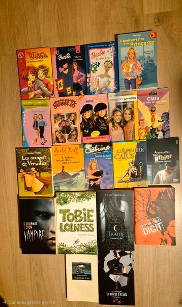 Lot 20 tienerboeken - Barbie, W.I.T.C.H, Tobie Lolnes beschikbaar voor biedingen