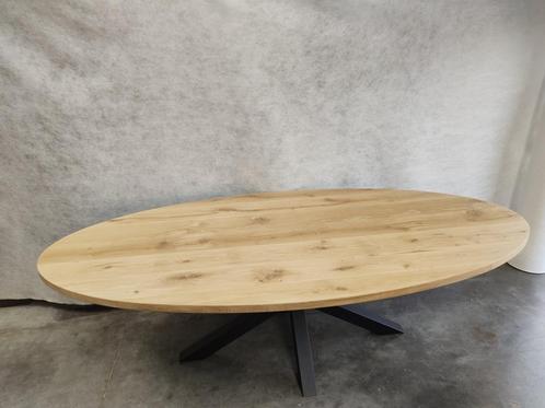 Massief eiken tafels op maat, Huis en Inrichting, Tafels | Eettafels, Nieuw, 100 tot 150 cm, 200 cm of meer, Vijf personen of meer