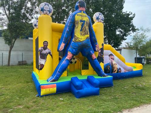 Maxi Voetbal Springkasteel (8x4m), Hobby en Vrije tijd, Feestartikelen | Verhuur, Ophalen of Verzenden