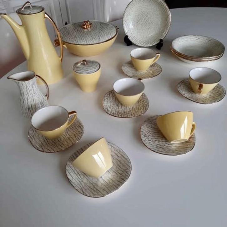 Zeldzame Boch lavandou koffieservice Zeer goede staat, geen, Antiek en Kunst, Antiek | Servies compleet, Ophalen