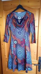 blauw geprint kleedje maat 38, Kleding | Dames, Jurken, Maat 38/40 (M), Cassis Collection, Blauw, Ophalen of Verzenden