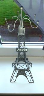 Porte-bijoux forme tour Eiffel métal gris 39cm à saisir ️️↙️, Ophalen of Verzenden, Zo goed als nieuw