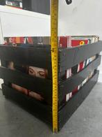 Caison/boîte de rangement en bois noir, Enlèvement, Utilisé