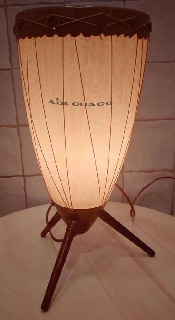 Lampe publicitaire Air Congo (Sabena) années 1960, Collections, Marques & Objets publicitaires, Comme neuf, Enlèvement ou Envoi