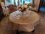 Mooie ronde houten tafel prijs 120euro, Ophalen, Zo goed als nieuw
