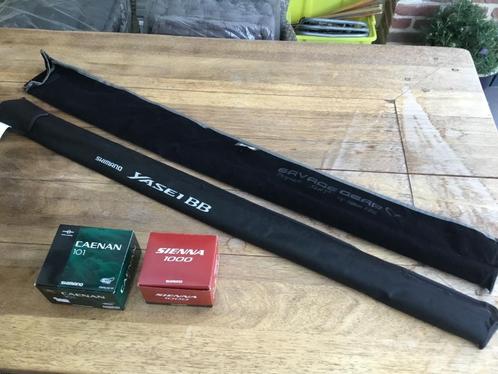 Shimano.Savage Gear.Abu Garcia hengels,molens., Watersport en Boten, Hengelsport | Roofvissen, Nieuw, Complete set, Ophalen