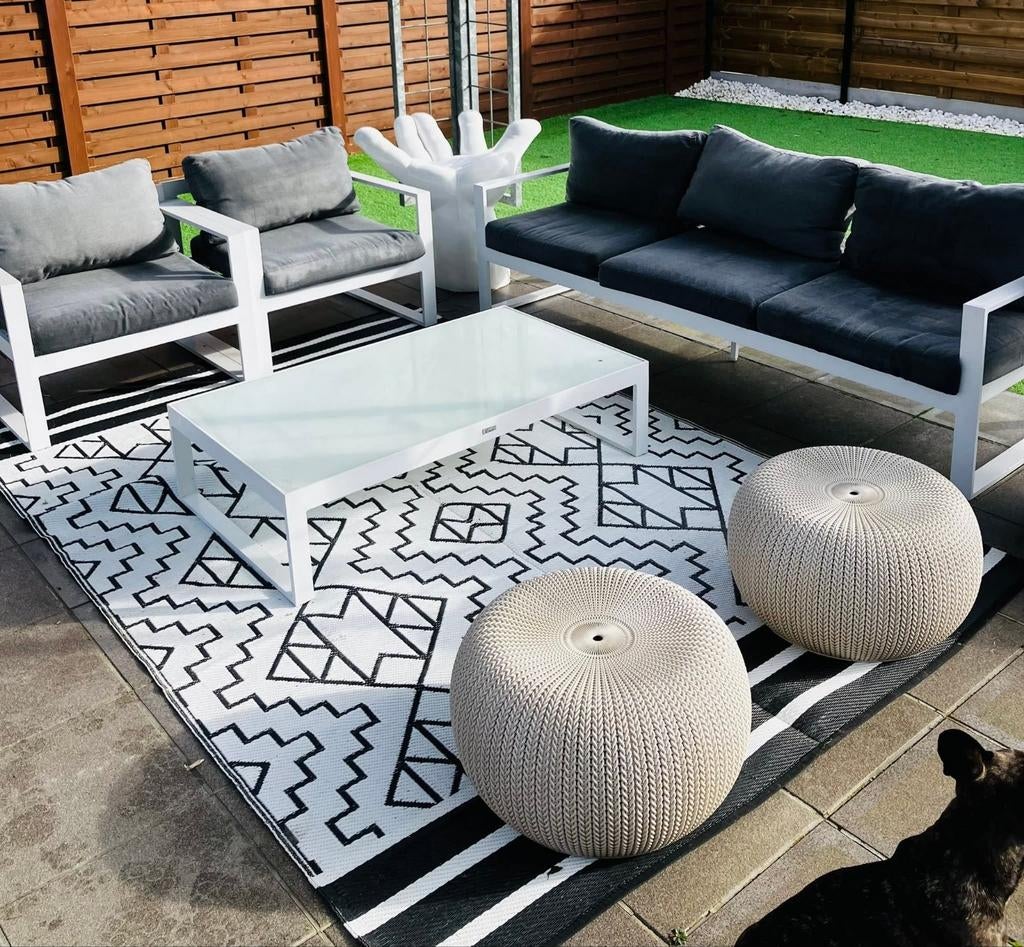 Stijlvolle loungeset met salontafel, Jardin & Terrasse, Enlèvement, Sets de jardin