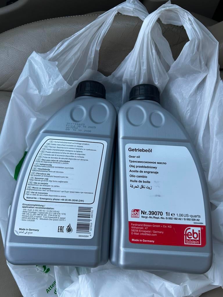 Onderhoudsolie voor automatische transmissie, Auto-onderdelen, Ophalen