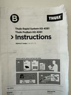 Thule kit 4061 184061, Autos : Pièces & Accessoires, Enlèvement ou Envoi, Neuf