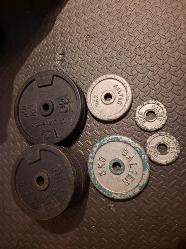 Lot de poids et barres., Sports & Fitness, Équipement de fitness, Enlèvement