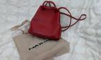 Nathan rode leren tas, Handtassen en Accessoires, Tassen | Damestassen, Ophalen of Verzenden, Zo goed als nieuw, Rood