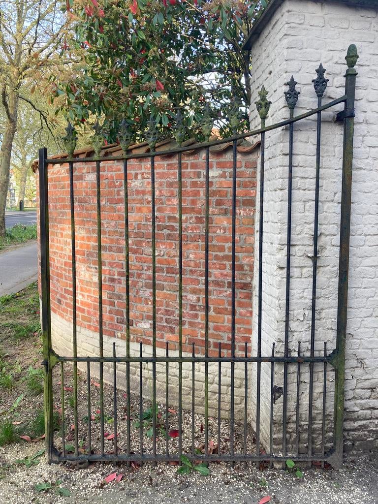 Smeedijzeren hek, Enlèvement, Utilisé, Fer, Clôture ornementale
