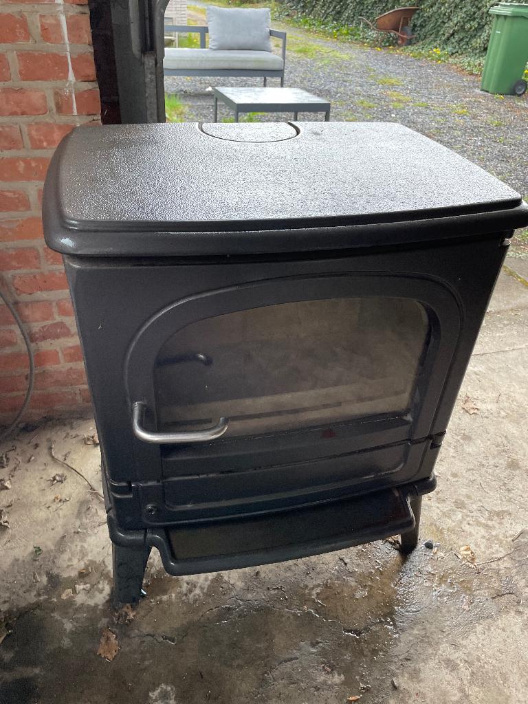 VERKOCHT | Kachel DRU 64CB - gebruikte staat, Maison & Meubles, Poêles, Enlèvement, Utilisé, Bois, Autoportant