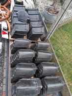 Zwarte dakpannen en zijpannen ,sterreberg, Doe-het-zelf en Bouw, Dakpannen en Dakbedekking, Ophalen, Dakpannen