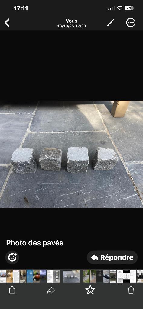 Pavés en pierre bleue belge 55m2, Jardin & Terrasse, Pavé & Dalles, Neuf, Tuiles de terrasse, Pierre naturelle, 10 m²² ou plus