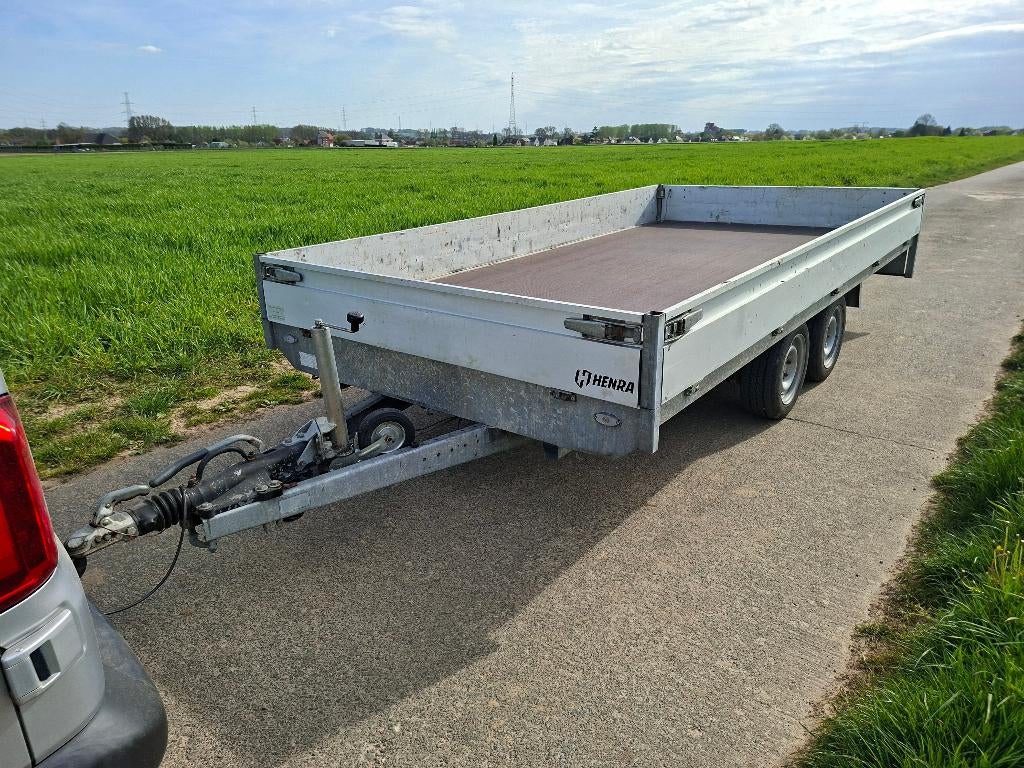 Henra 3,5 ton aanhangwagen 4x2 meter!, Ophalen of Verzenden, Gebruikt