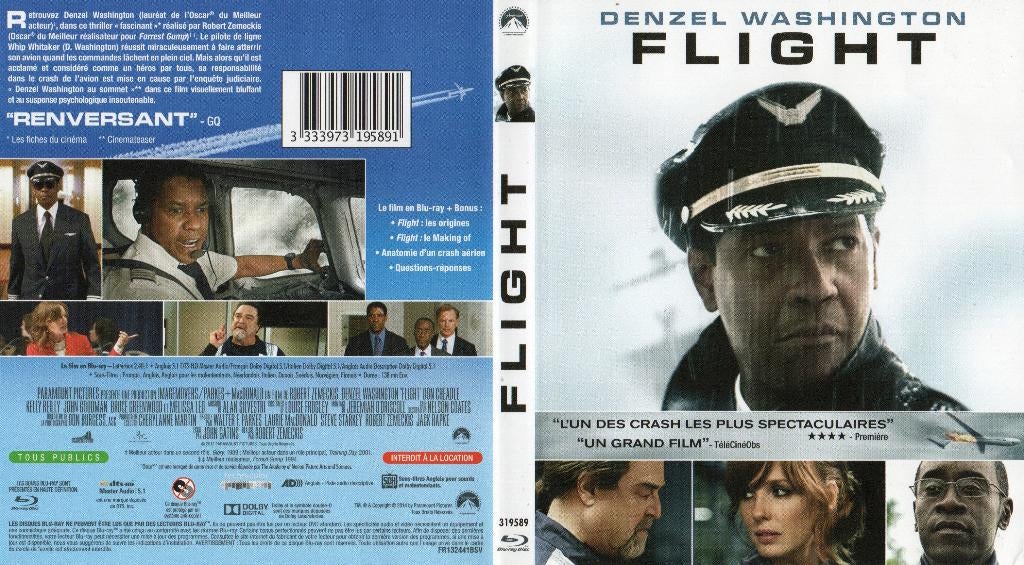 flight (blu-ray) neuf, CD & DVD, Blu-ray, Comme neuf, Drame, Enlèvement ou Envoi