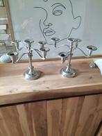 Chandelier en metal chrome brillant, Antiquités & Art, Antiquités | Bougeoirs, Enlèvement