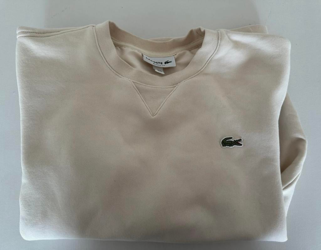 Pull lacoste ras du cou, Enlèvement, Comme neuf, Taille 46 (S) ou plus petite, Blanc