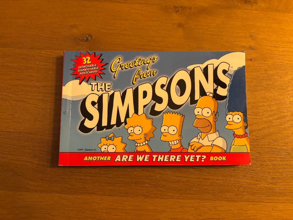 Greetings from The Simpsons 32 cartes postales, Collections, Enlèvement ou Envoi, Comme neuf, TV, Photo ou Carte