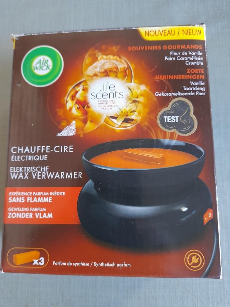 Neuf Chauffe-cire électrique  Air wick avec 3 parfums, Neuf, Enlèvement ou Envoi, Bougie, Autres matériaux