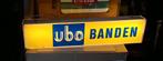 Mooie vintage reclamelichtbak van UBO banden., Ophalen, Gebruikt, Lichtbak of (neon) lamp