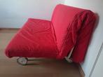 Canapé lit pliant IKEA PS rouge, Maison & Meubles, Rouge, Enlèvement, Utilisé, 200 cm