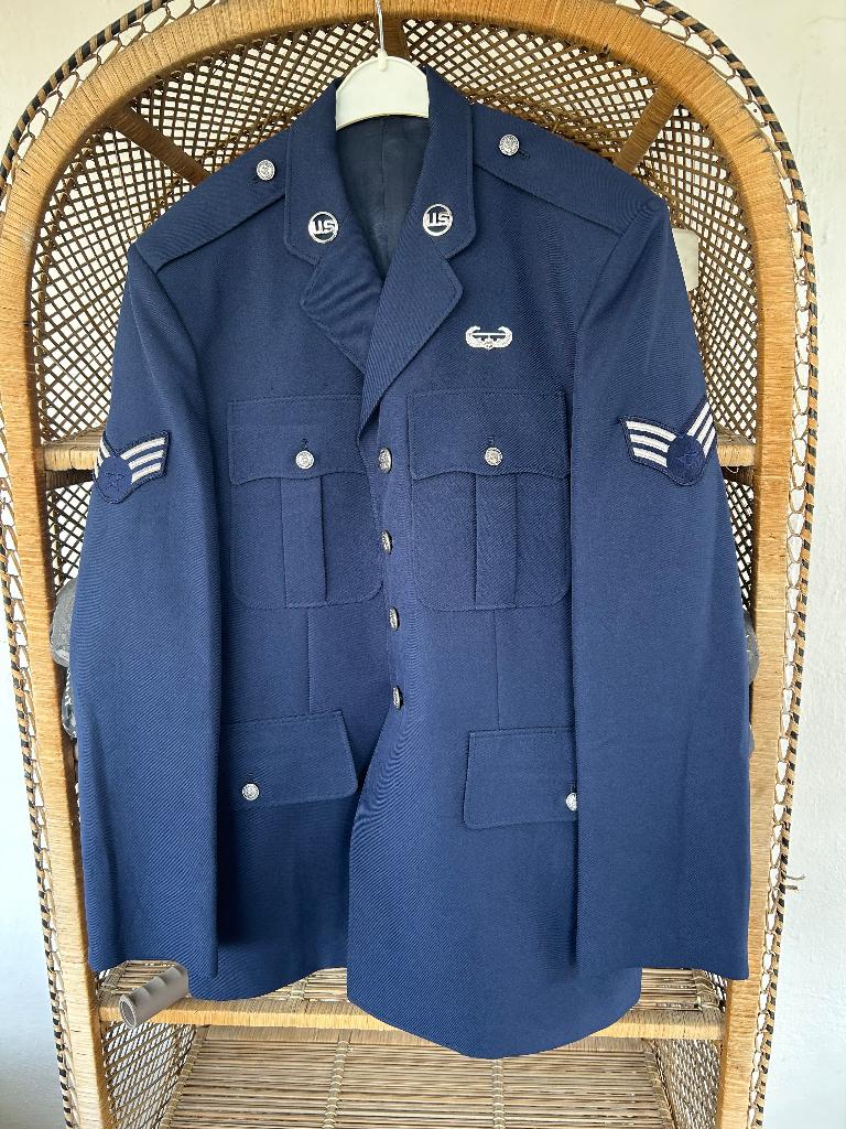 Veste d’uniforme bleu de cérémonie de l’armée américaine, Collections, Objets militaires | Seconde Guerre mondiale, Armée de l'air