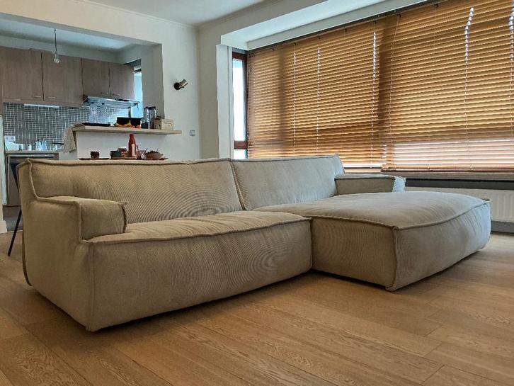 zetel van VIVILLA NANTOS, lichtbeige, 1,60 x 2,90, Maison & Meubles, Canapés | Salons, Utilisé, Banc droit, 250 à 300 cm, Tissus