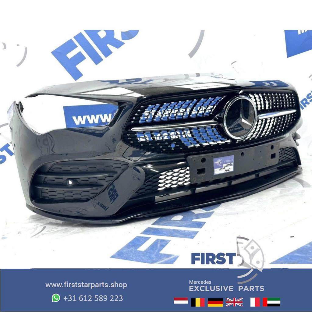 W118 CLA AMG BUMPER ZWART WIT GRIJS VOORBUMPER + DIAMOND GRI, Auto-onderdelen, Gebruikt, -, Voor, Ophalen of Verzenden